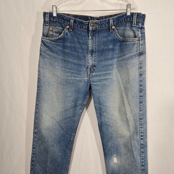 Vintage LEVI'S 505 Orange Tab Regular Fit Straight Leg Jean Size 40x30 - Picture 5 of 16